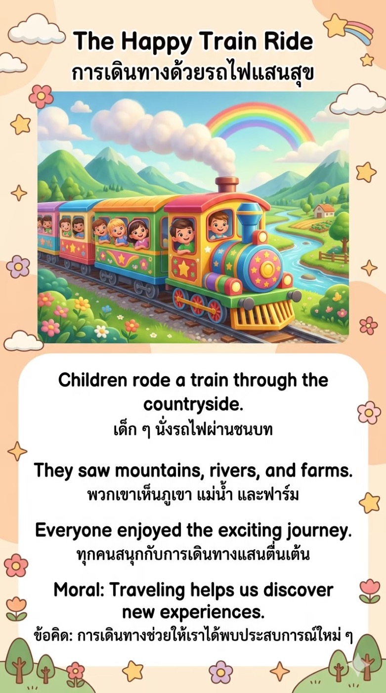 เรื่อง The Happy Train Ride